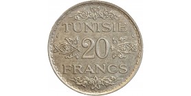 20 Francs - Tunisie Argent