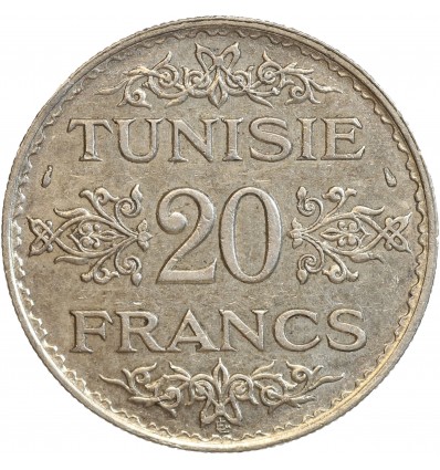 20 Francs - Tunisie Argent