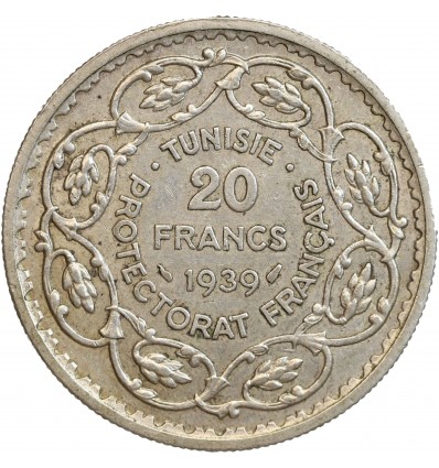 20 Francs Tunisie Argent
