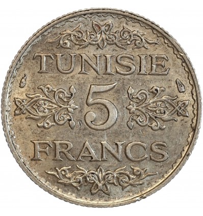 5 Francs - Tunisie Argent