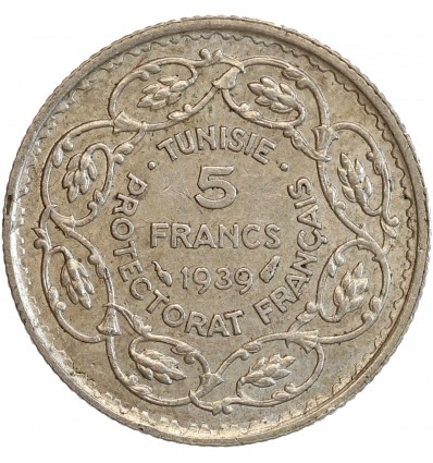 5 Francs Tunisie Argent