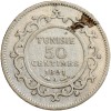 50 Centimes Tunisie Argent