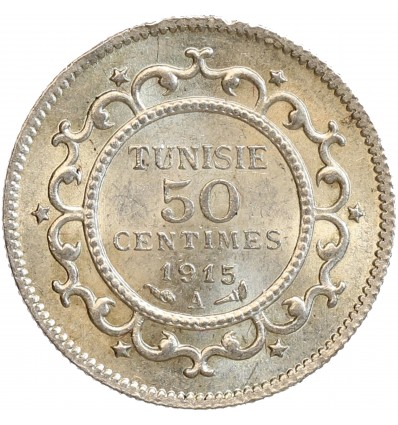 50 Centimes Tunisie Argent