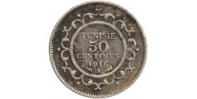 50 Centimes Tunisie Argent