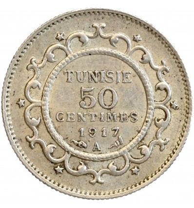 50 Centimes Tunisie Argent