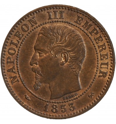 2 Centimes Napoléon III Tête Nue