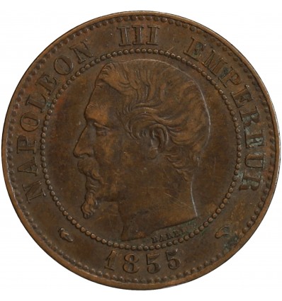 2 Centimes Napoléon III Tête Nue