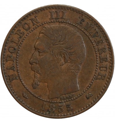 2 Centimes Napoléon III Tête Nue