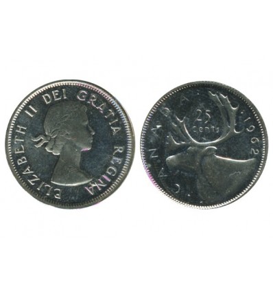 25 Cents Elisabeth II Canada Argent