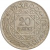 20 Francs - Maroc Argent