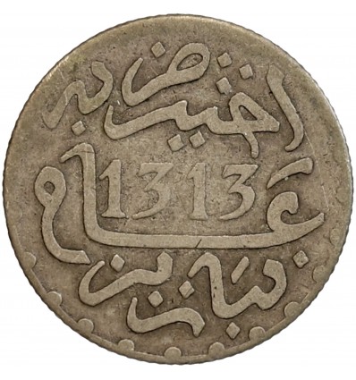 1/2 Dirham Maroc Argent