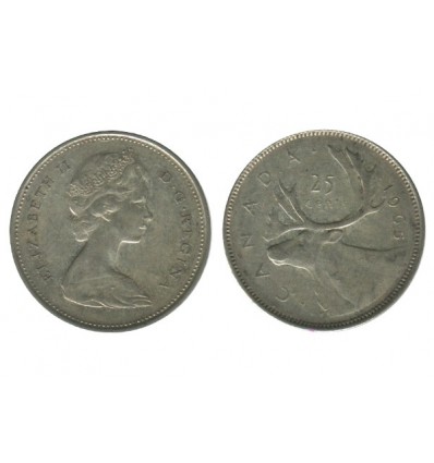 25 Cents Elisabeth II Canada Argent