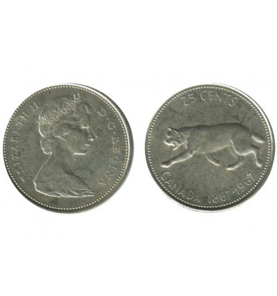 25 Cents Elisabeth II Canada Argent