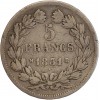 5 Francs Louis-Philippe Ier Tête Laurée Tranche En Relief