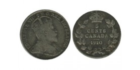 5 Cents Edouard VII Canada Argent