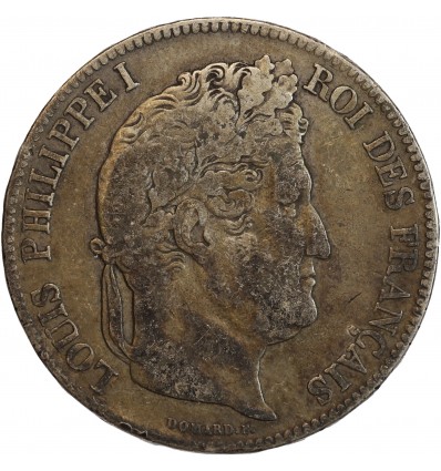 5 Francs Louis-Philippe Ier Tête Laurée Tranche En Relief