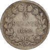 5 Francs Louis-Philippe Ier Tête Laurée Tranche En Relief