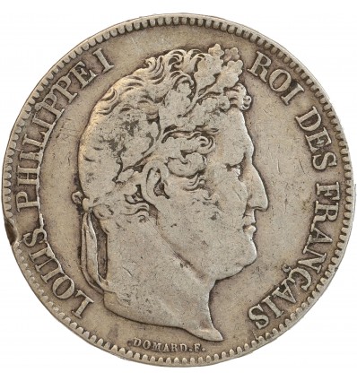 5 Francs Louis-Philippe Ier Tête Laurée Tranche En Relief