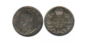 5 Cents Georges V Canada Argent