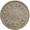 5 Francs Louis-Philippe Ier Tête Laurée Tranche en Relief