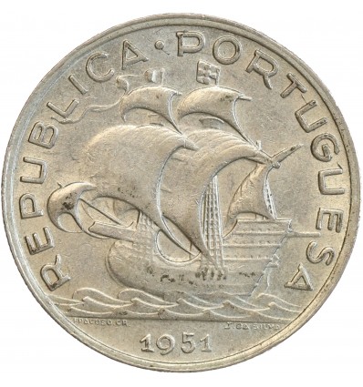 5 Escudos Caravelle - Portugal Argent