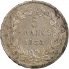 5 Francs Louis Philippe Ier Tête Laurée Tranche En Relief