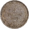 5 Francs Cérès Avec Légende