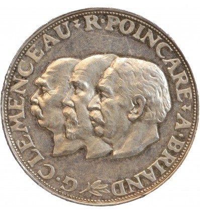 Module de  20 Francs Clémenceau-Poincaré-Briand 10ème Anniversaire de la Paix