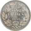 5 Francs Louis-Philippe Ier Concours 1830/31 par "Barre" Essai en Etain