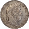 5 Francs Louis Philippe Ier Tête Laurée Tranche en Relief