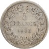 5 Francs Louis-Philippe Ier Tête Laurée Tranche en Relief