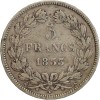 5 Francs Louis-Philippe Ier Tête Laurée Tranche En Relief