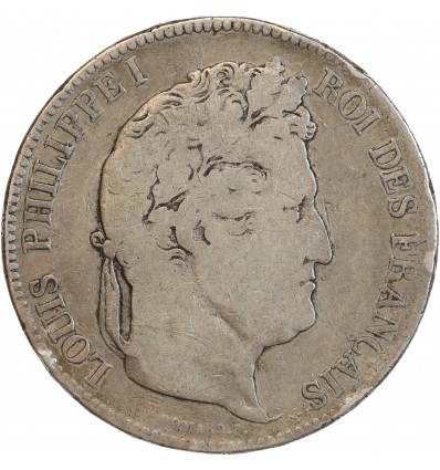 5 Francs Louis-Philippe Ier Tête Laurée Tranche En Relief