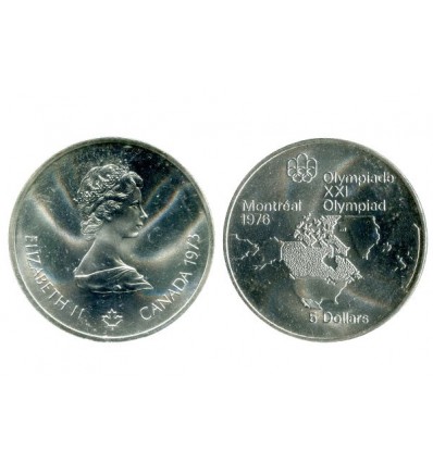 5 Dollars J. O. de Montreal Canada Argent