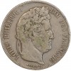 5 Francs Louis-Philippe Ier Tête Laurée Tranche En Relief