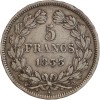 5 Francs Louis-Philippe Ier Tête Laurée Tranche En Relief