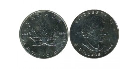 5 Dollars Elisabeth II Canada Argent