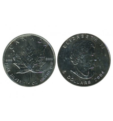 5 Dollars Elisabeth II Canada Argent