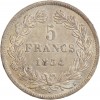 5 Francs Louis-Philippe Ier Tête Laurée Tranche En Relief