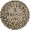 5 Francs Louis-Philippe Ier Tête Laurée Tranche En Relief