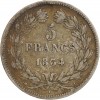 5 Francs Louis-Philippe Ier Tête Laurée Tranche En Relief