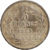 5 Francs Louis-Philippe Ier Tête Laurée Tranche En Relief