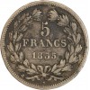 5 Francs Louis-Philippe Ier Tête Laurée Tranche En Relief