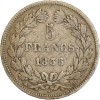 5 Francs Louis-Philippe Ier Tête Laurée Tranche En Relief