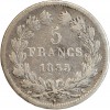 5 Francs Louis Philippe Ier Tête Laurée Tranche en Relief