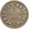 5 Francs Louis-Philippe Ier Tête Laurée Tranche En Relief