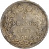 5 Francs Louis-Philippe Ier Tête Laurée Tranche En Relief