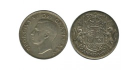 50 Cents Georges VI Canada Argent