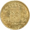 20 Francs Louis XVIII Buste Nu