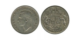 50 Cents Georges VI Canada Argent